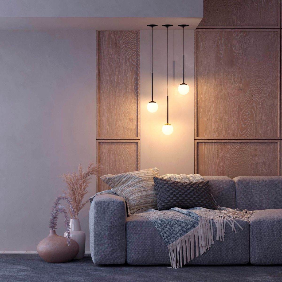Подвесной светильник Arlight SP-BEADS-HANG-BUILT-T-R100-8W Warm3000 (BK-GD, 180 deg, 230V) 056420