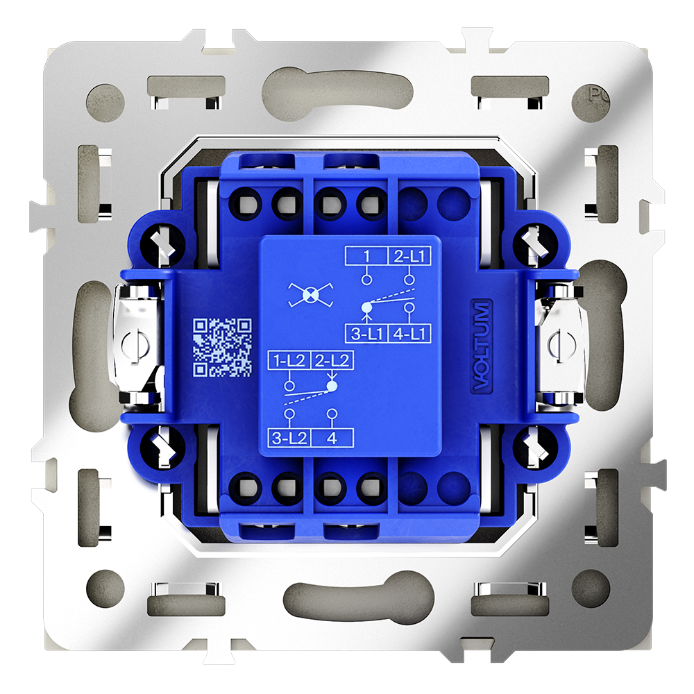 Перекрестный переключатель одноклавишный Voltum S70 VLS010504 (шелк)