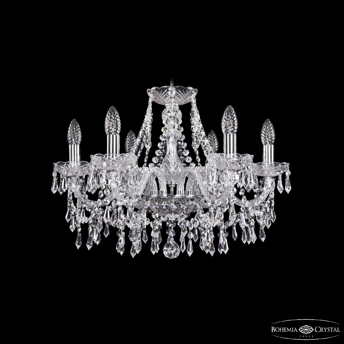Подвесная люстра Bohemia Ivele Crystal 1403/6/195 Ni