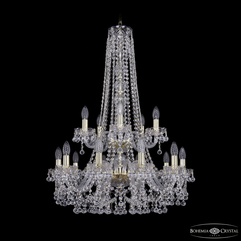 Подвесная люстра Bohemia Ivele Crystal 1409/10+5/240/h-91/2d G