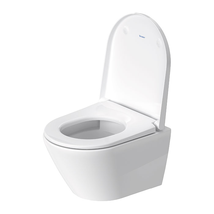 Duravit D-Neo Унитаз подвесной 48х37см, безободковый, сиденье микролифт, цвет: белый