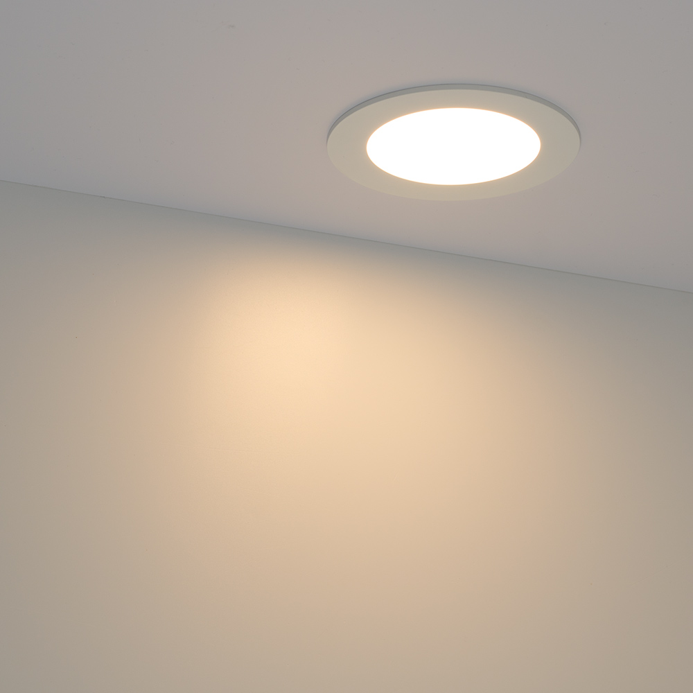 Встраиваемый светильник Arlight MS-EDGE-R120-6W Warm3000 (WH, 115 deg, 230V) (IP44 Металл) 049176