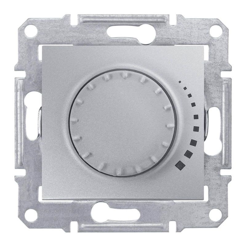 Диммер поворотный емкостный проходной Schneider Electric Sedna 60-500W SDN2200560