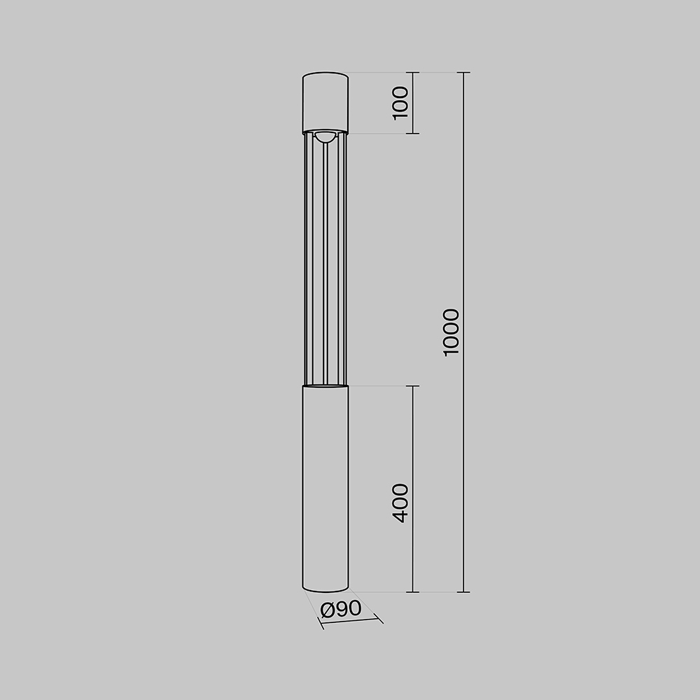 Ландшафтный светильник Maytoni Mill O427FL-L12GF3K