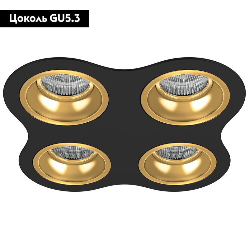 Встраиваемый светильник Lightstar Domino D64703030303 (214647+214603+214603+214603+214603)