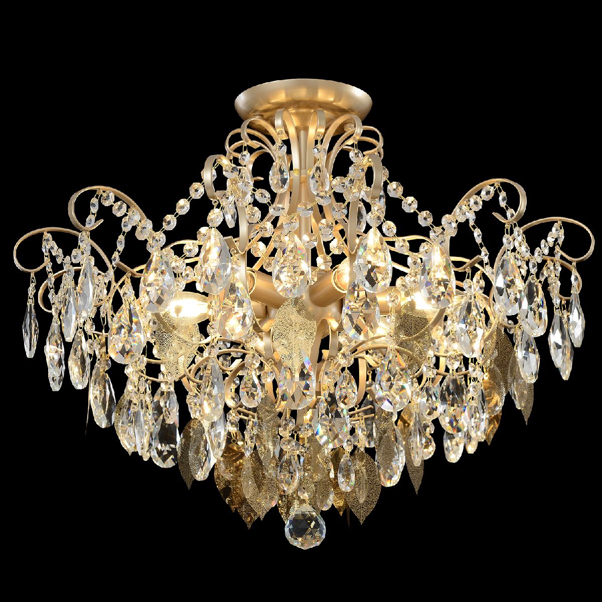 Потолочная люстра Crystal Lux ESMIRALDA PL6 GOLD