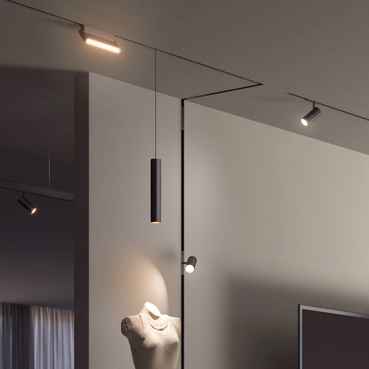 Трековый магнитный светильник Elektrostandard Slim Magnetic 4690389206504 85011/01 a067378