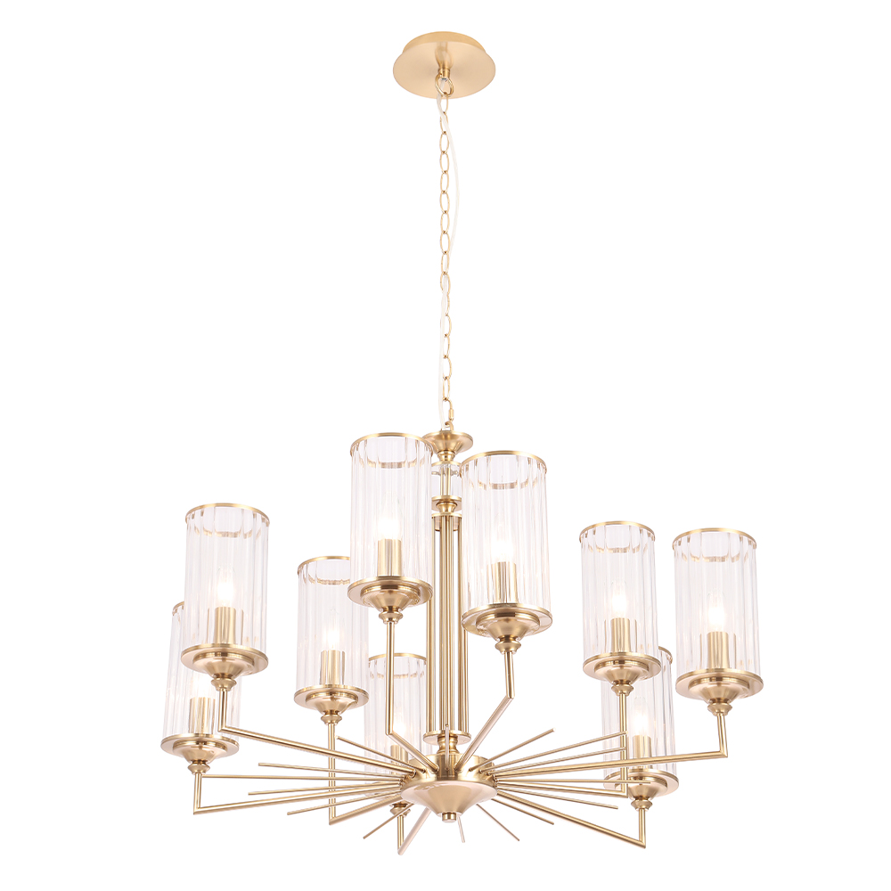 Подвесная люстра Crystal Lux GLORIA SP9 BRASS