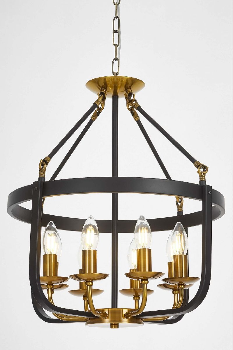 Подвесная люстра Lumina Deco Berling LDP 8024-8 BK+MD