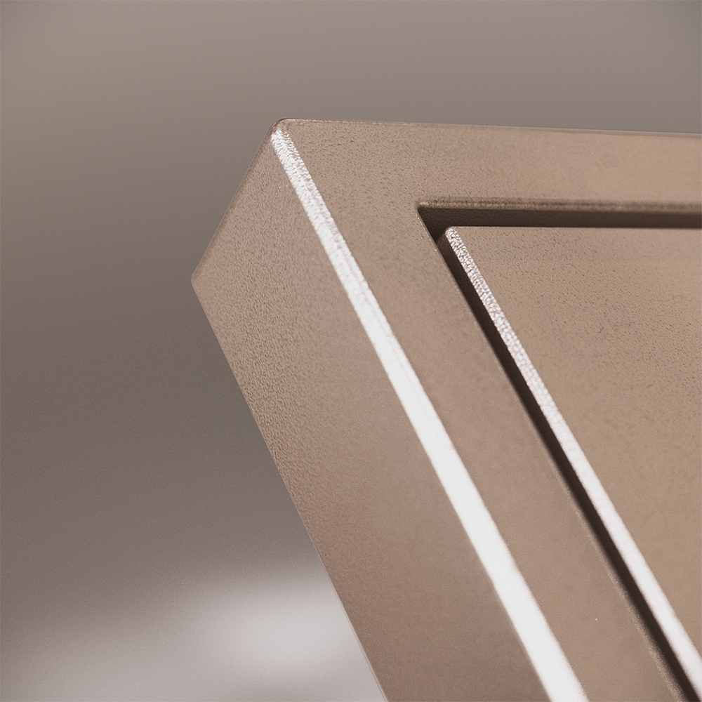 Клавиши для выключателя/переключателя двухклавишного с подсветкой S70 Metal (платина) Voltum VLSM000410