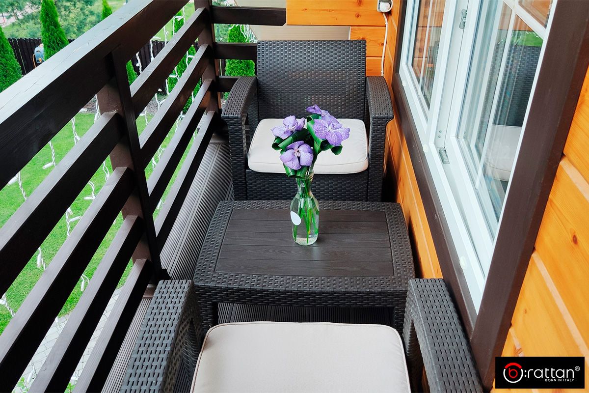 Комплект мебели Раттан Комфорт 5 / Rattan Comfort 5, венге