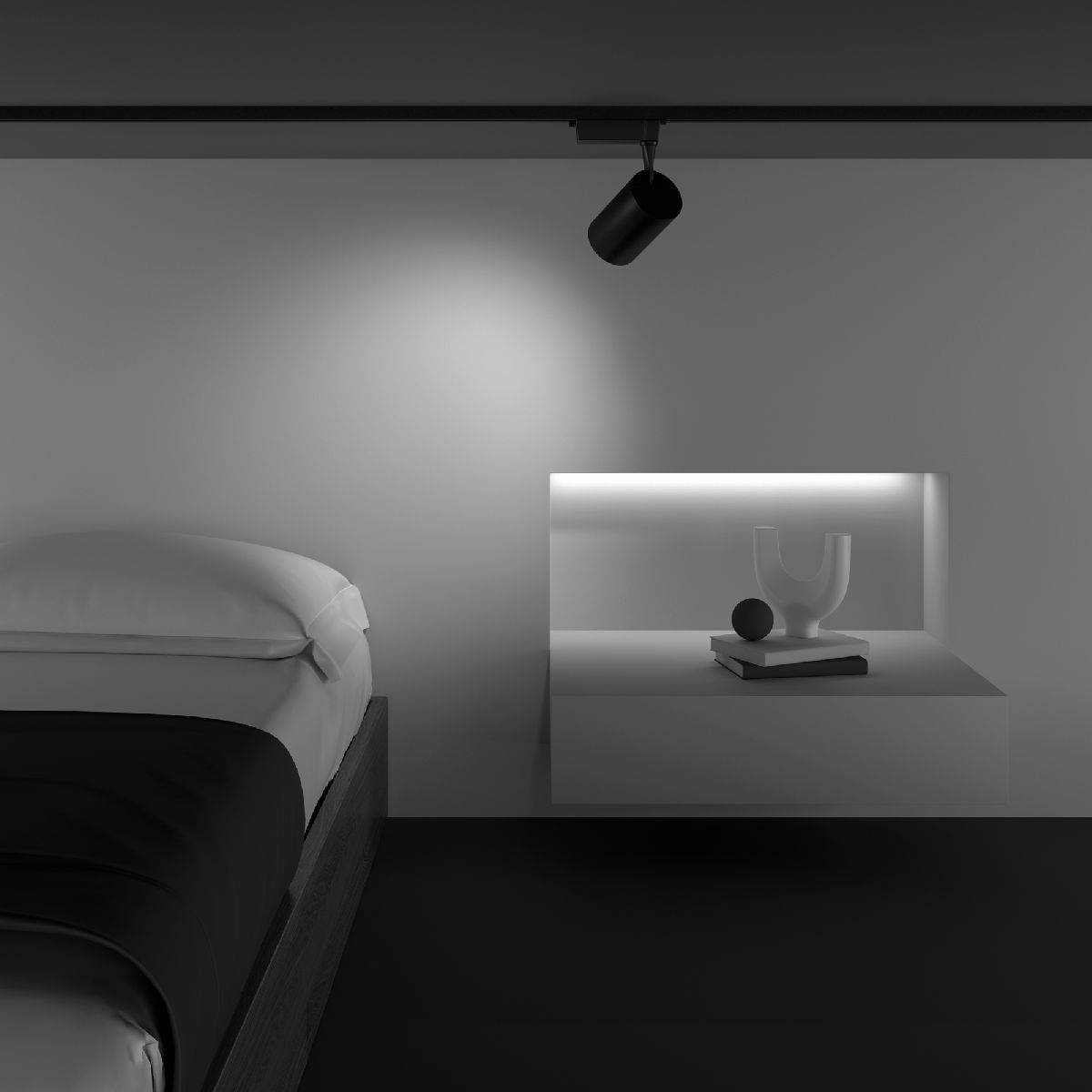 Трековый светильник Maytoni Technical Vuoro TR003-1-15W4K-W-B