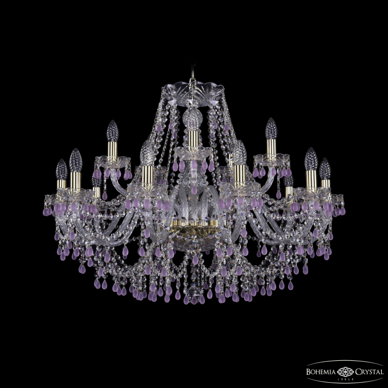 Подвесная люстра Bohemia Ivele Crystal 1410/10+5/300 G V7010