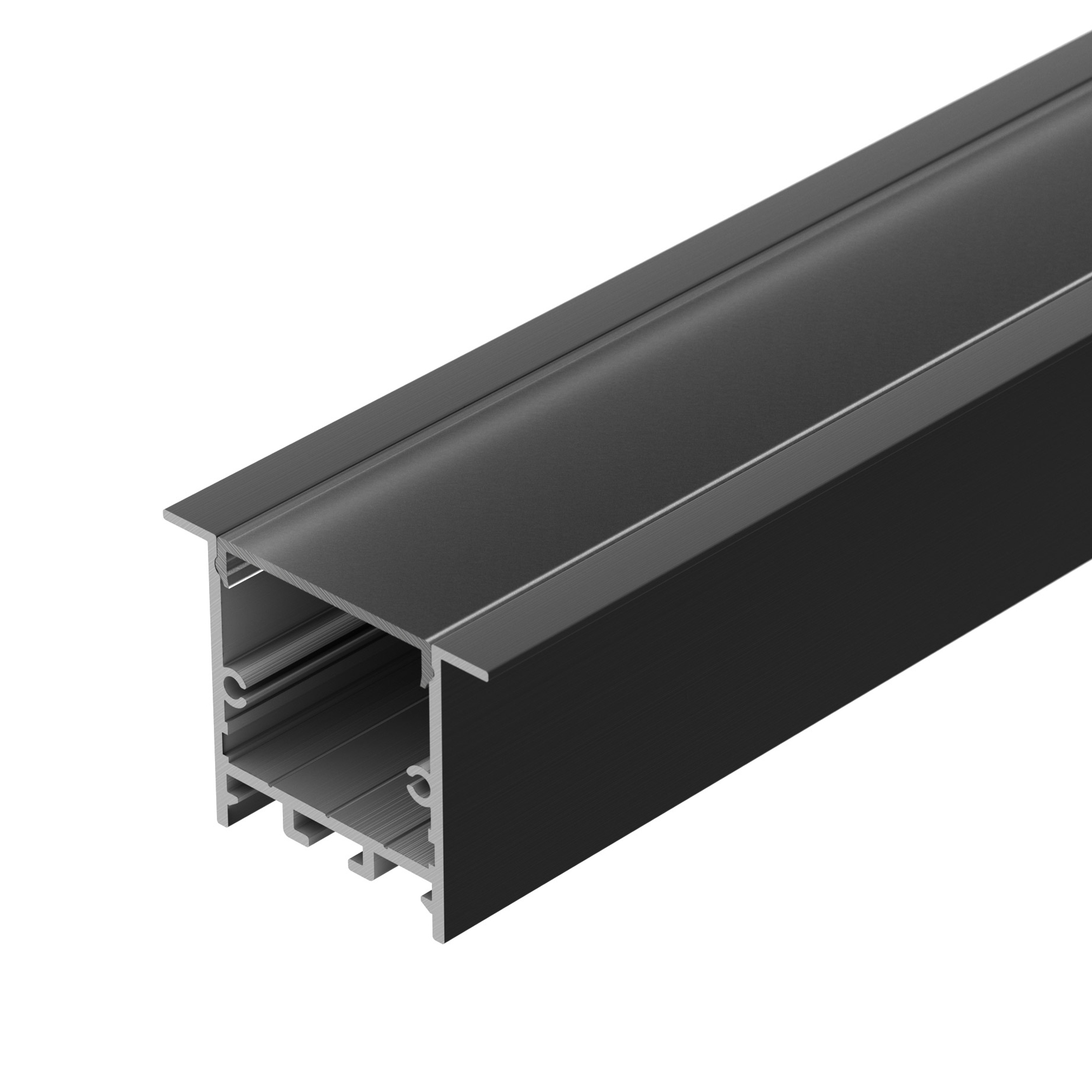 Алюминиевый профиль Arlight SL-LINIA49S-F-2000 ANOD BLACK 039389