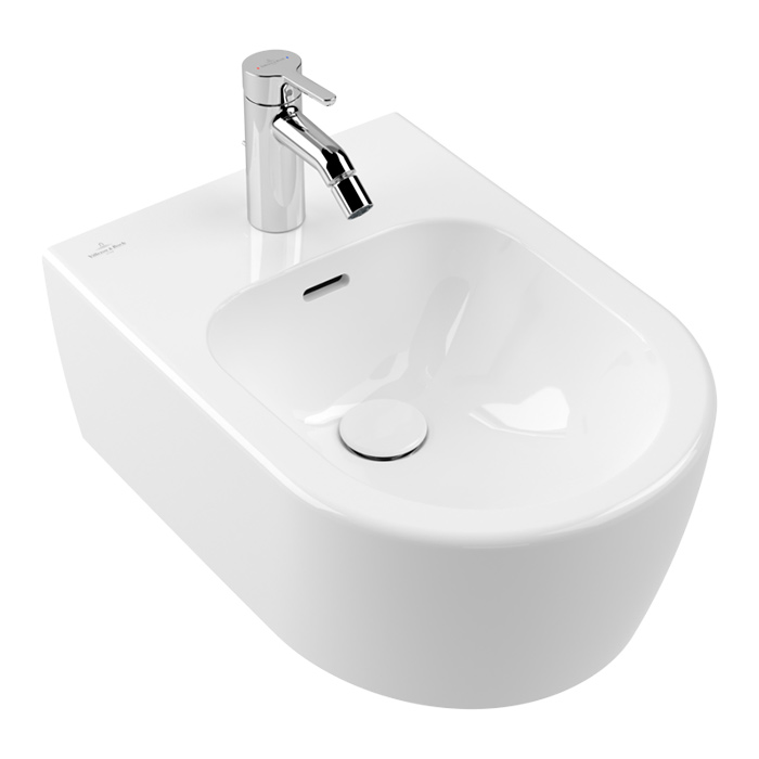 Villeroy&Boch Skyla Биде подвесное 37x53см, с 1 отв., цвет: альпийский белый