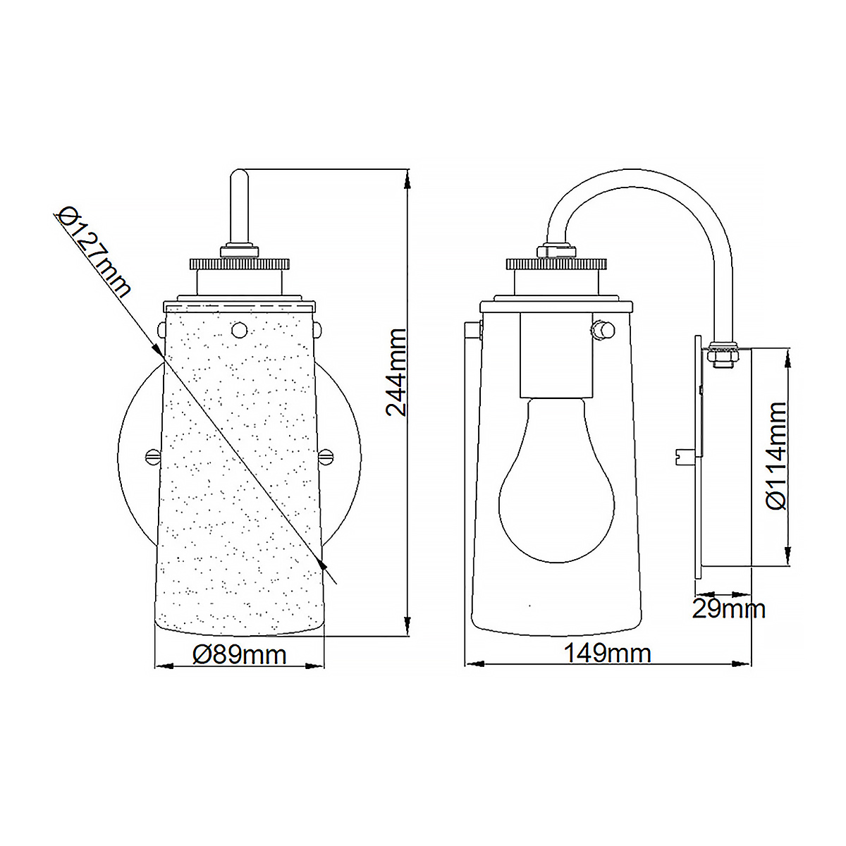 Бра Kichler QN-BRAELYN1-PC