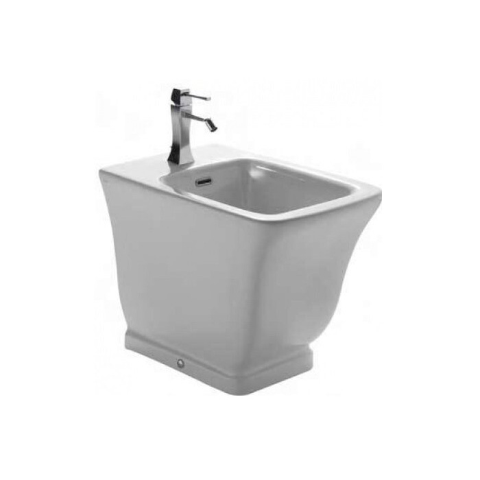 Globo Relais Биде напольное 56x36x43см., 1 отв., с креплением, цвет: белый