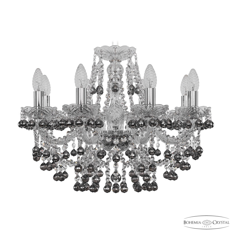 Подвесная люстра Bohemia Ivele Crystal 1409/8/195 Ni K731