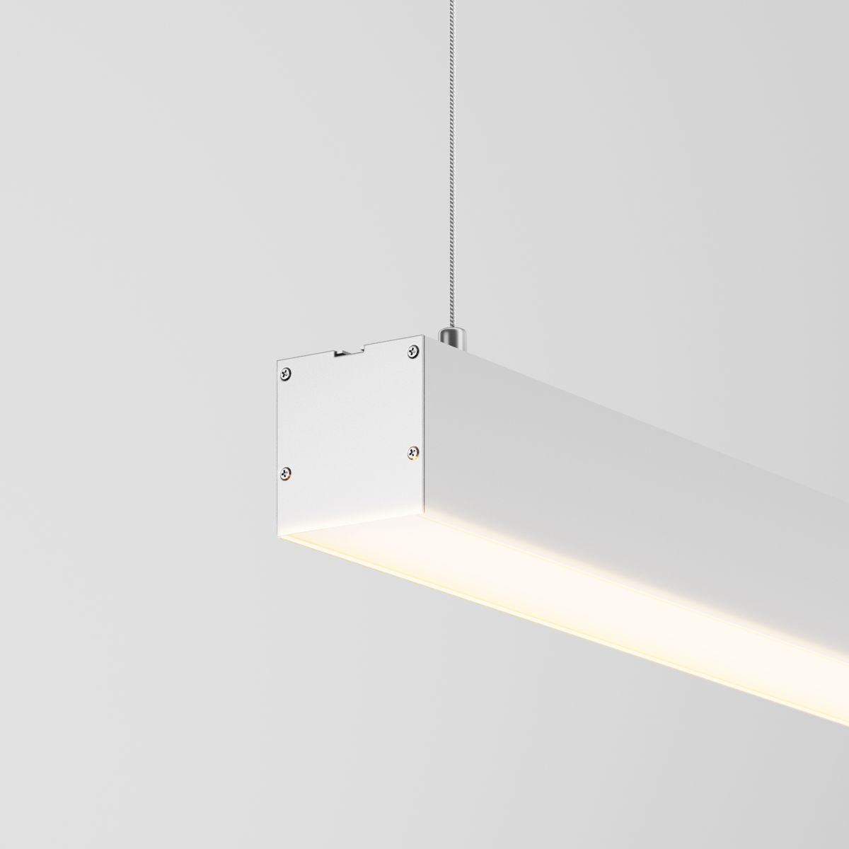Линейный подвесной светильник Maytoni Technical 3000K 50x50 (Серебро, 2 м) LL312023