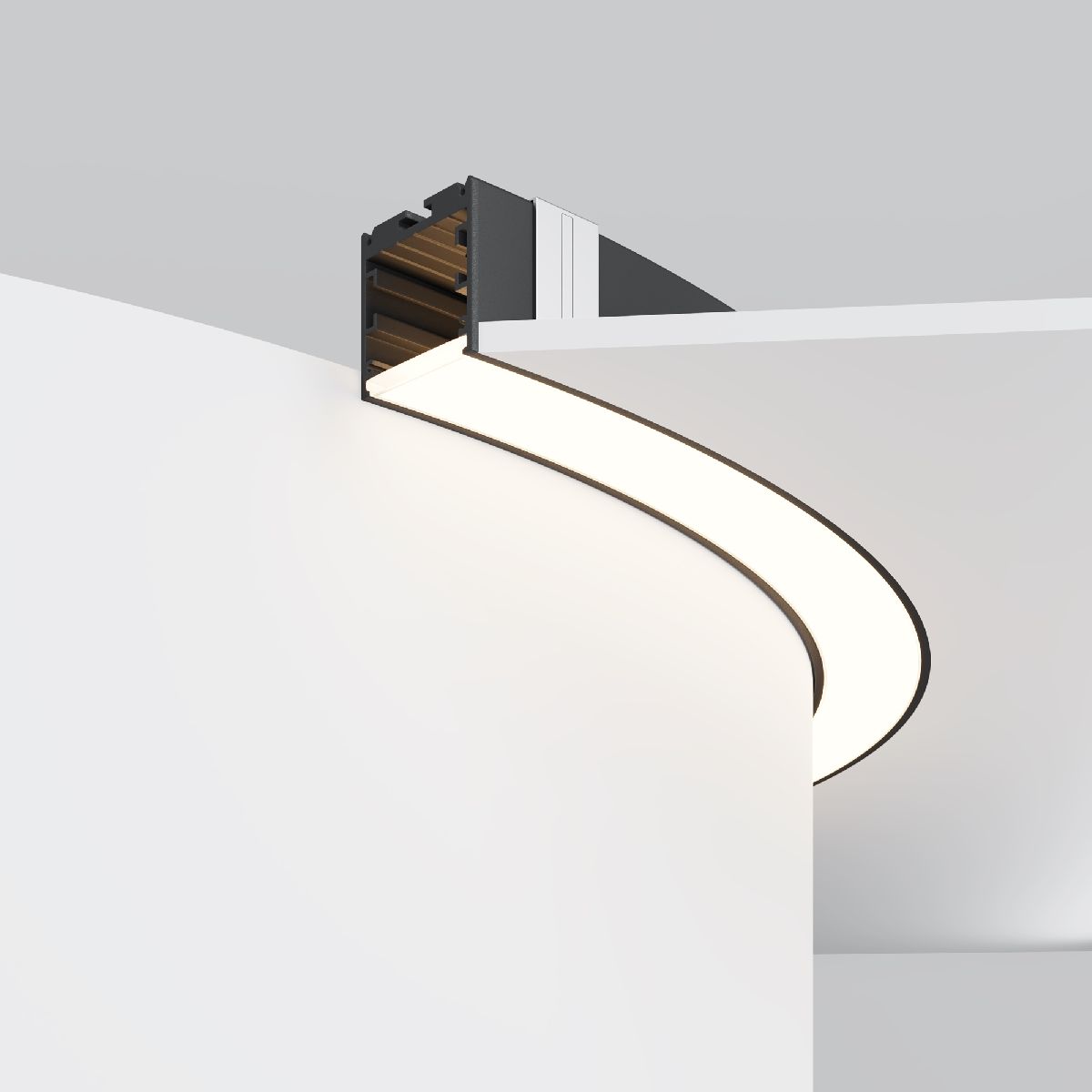 Радиусный профиль Maytoni Led strip ALM-3535R-B-D-90°-0.8M
