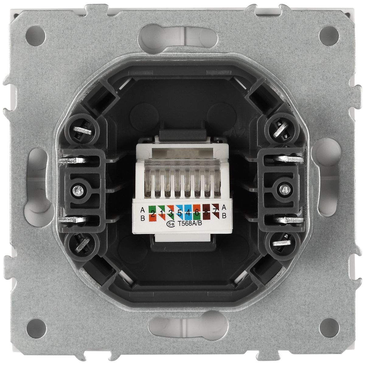 Розетка ЭРА Galaxy 15-3107-01 информационная RJ45 IP20 белый Б0070735