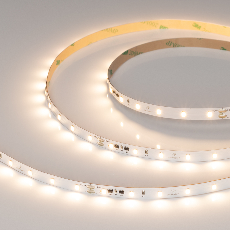 Светодиодная лента Arlight IC-A60-8mm 24V Warm3000 (4.8 W/m, IP20, 2835, 10m) 037957