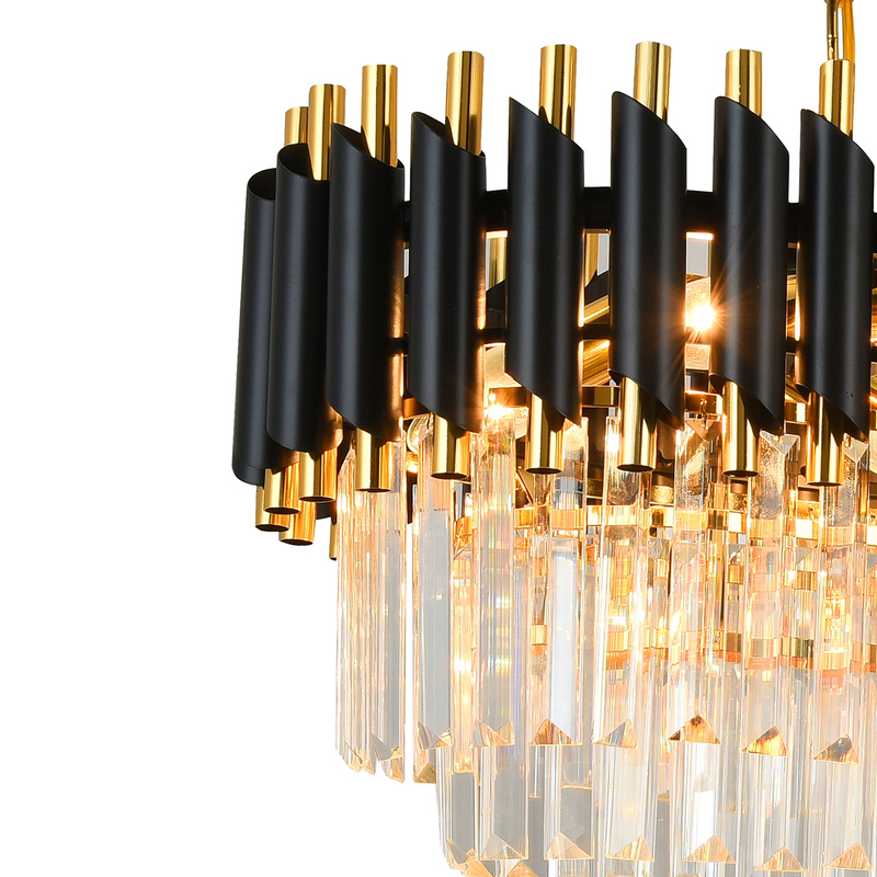 Подвесная люстра Natali Kovaltseva DARIAN 76017/8C GOLD BLACK