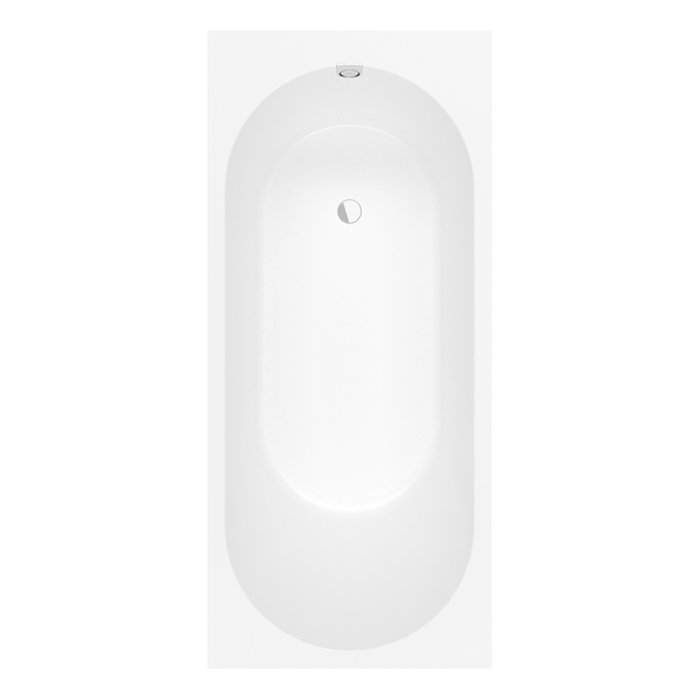 Villeroy&Boch Oberon 2.0 Ванна встраиваемая 180x80см, слив сбоку, материал: Quaryl, цвет: альпийский белый