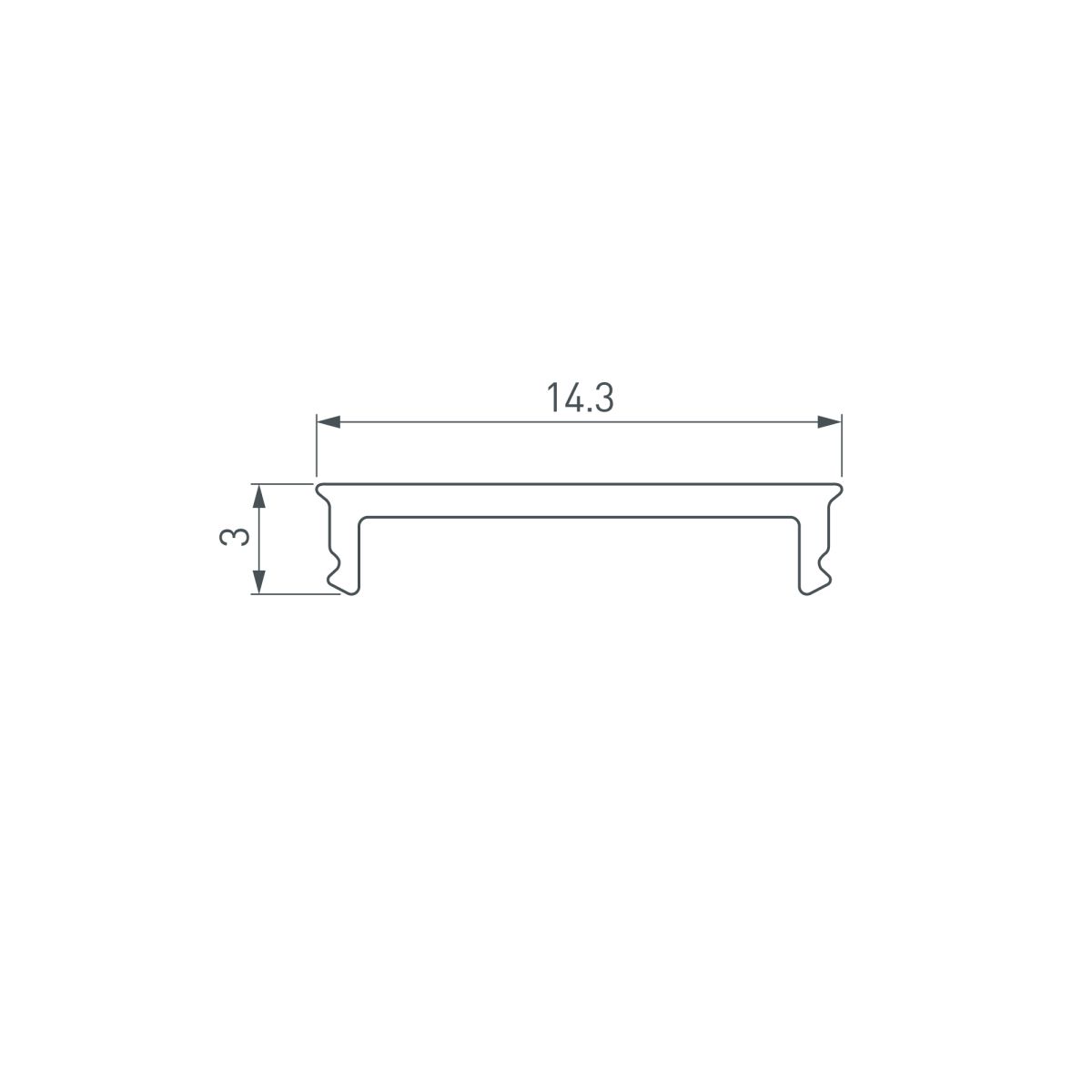 Экран Arlight SL-SLIM15-H10-W14-3000 OPAL (Пластик) 065381