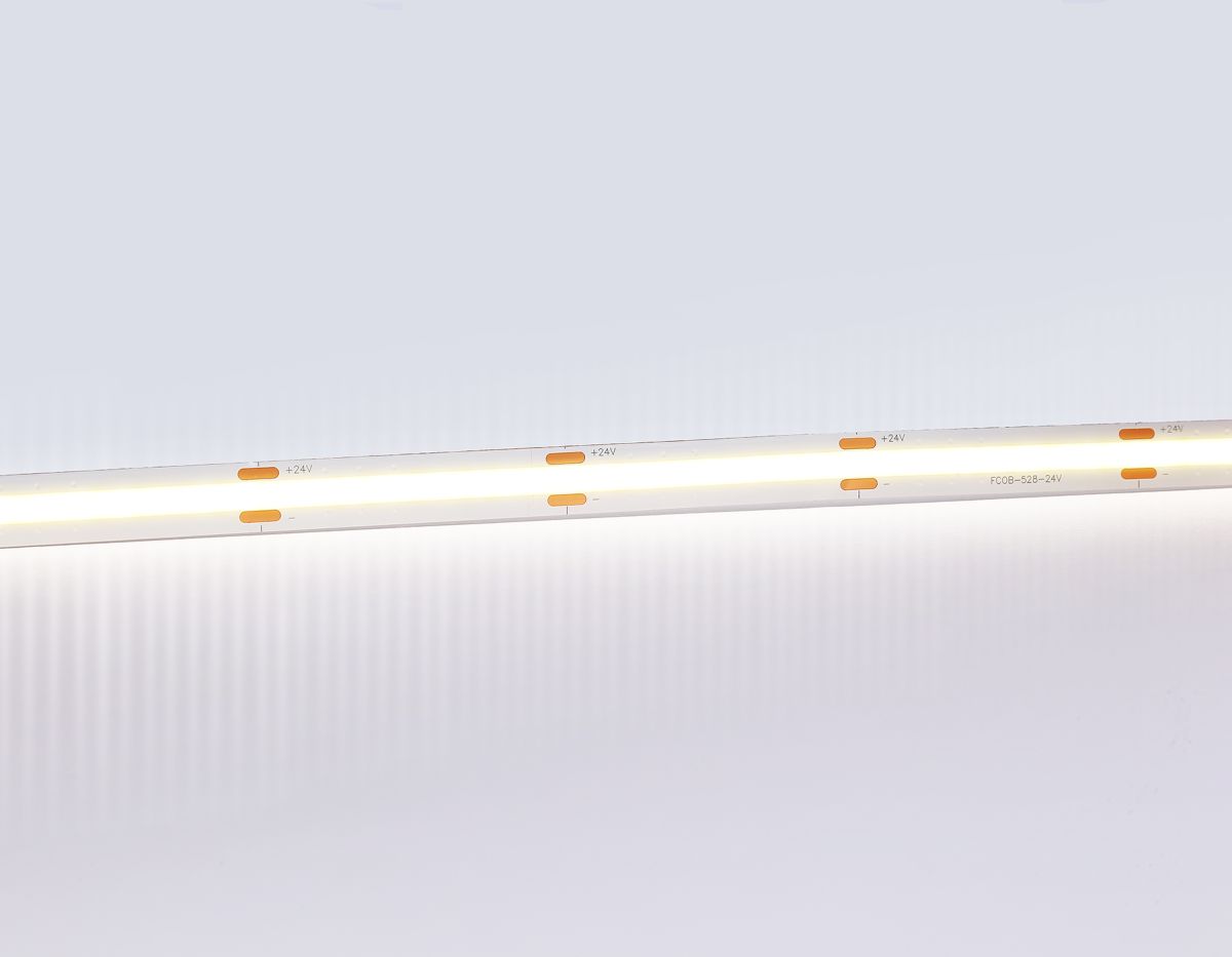 Светодиодная лента Ambrella Light Illumination COB 528Led/14W m/ 24V IP20 4500K/ 5m*10mm*2mm (2 конт.) GS4752