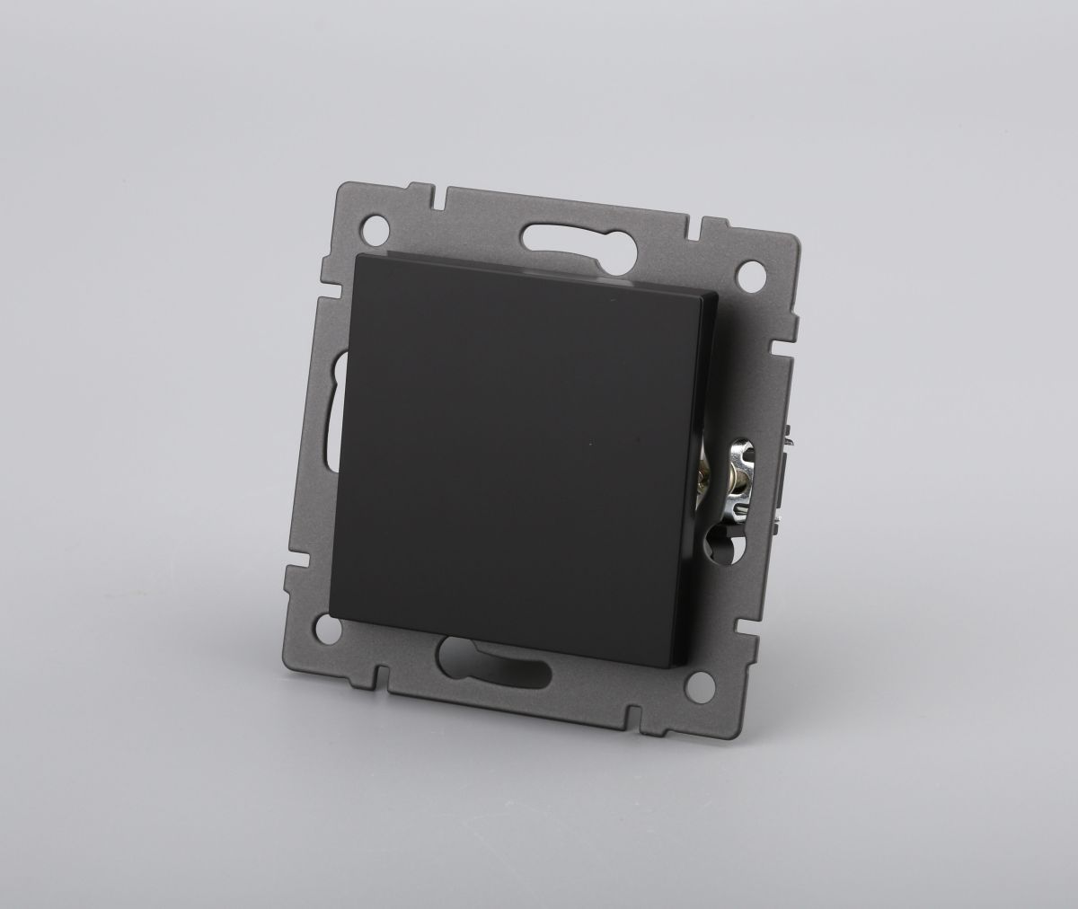 Механизм выключателя одноклавишный непроходной Arlight SWT-MK01-PL-BK-V (250V, 10A) 049868