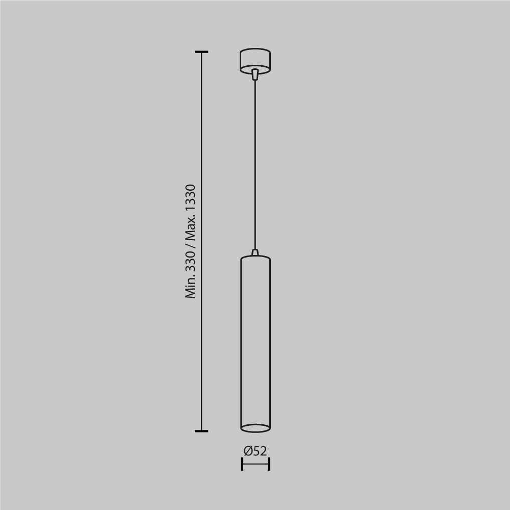 Подвесной светильник Maytoni Focus LED P072PL-L12W3K-1