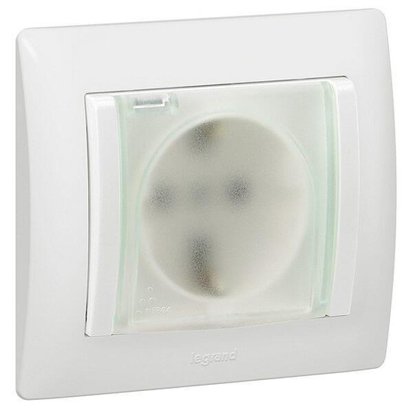 Розетка 2К+3 Legrand Galea Life 16A 250V с/з с крышкой винтовой зажим IP44 белая 775924