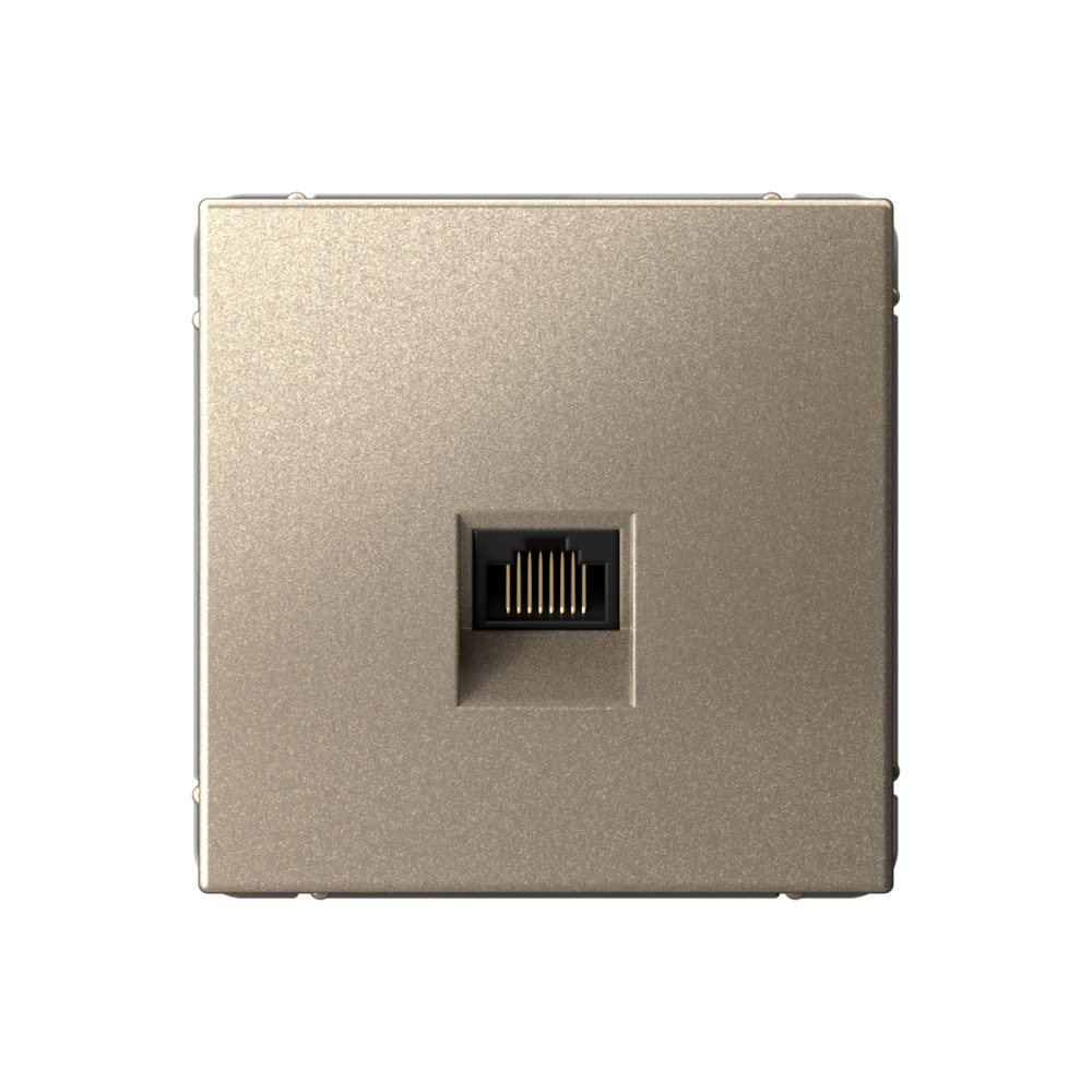 Розетка компьютерная RJ45 Systeme Electric ArtGallery Шампань кат. 5е GAL000583