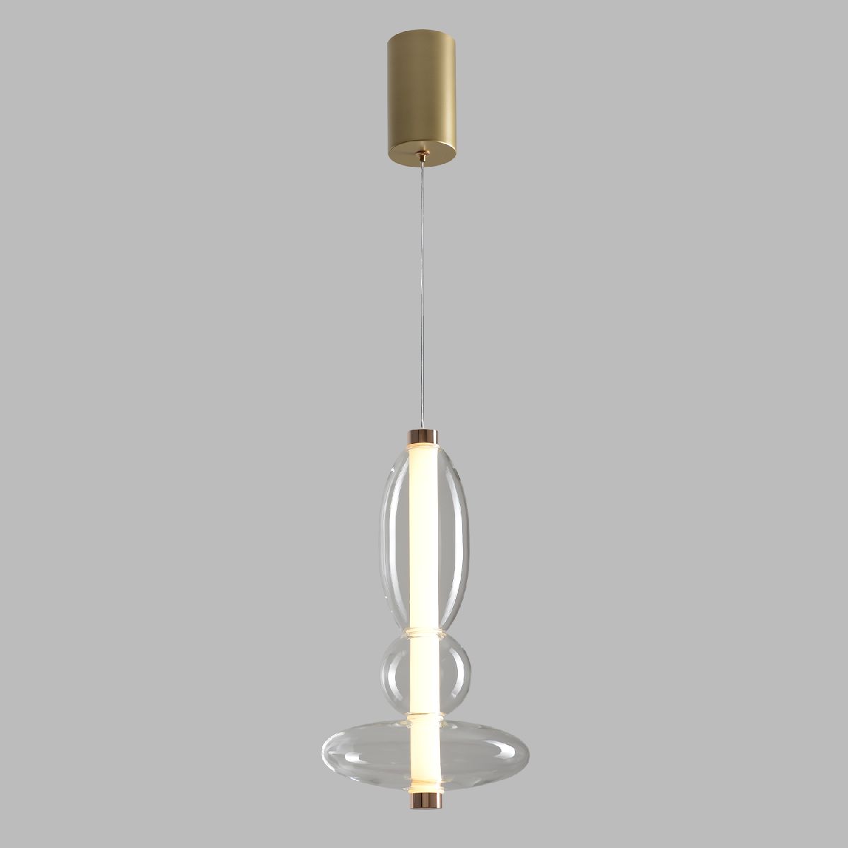 Подвесной светильник Crystal Lux QUASAR SP10W LED TRANSPARENT