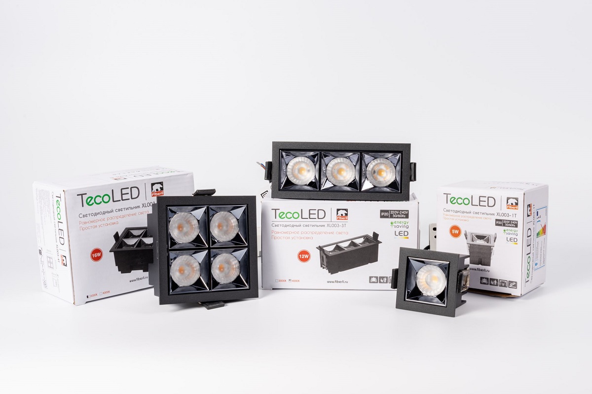 Встраиваемый светодиодный светильник Fiberli XL003-4T(W) 12130306