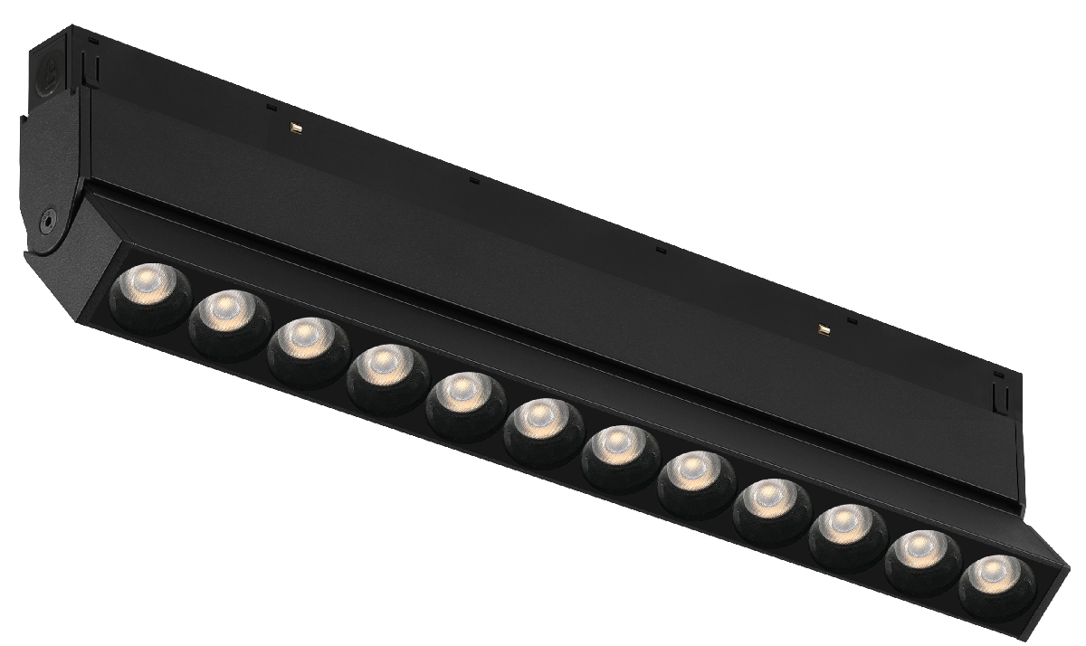 Трековый магнитный светильник iLedex Vision 4822-003-L236-12W-38DG-3000K-BK