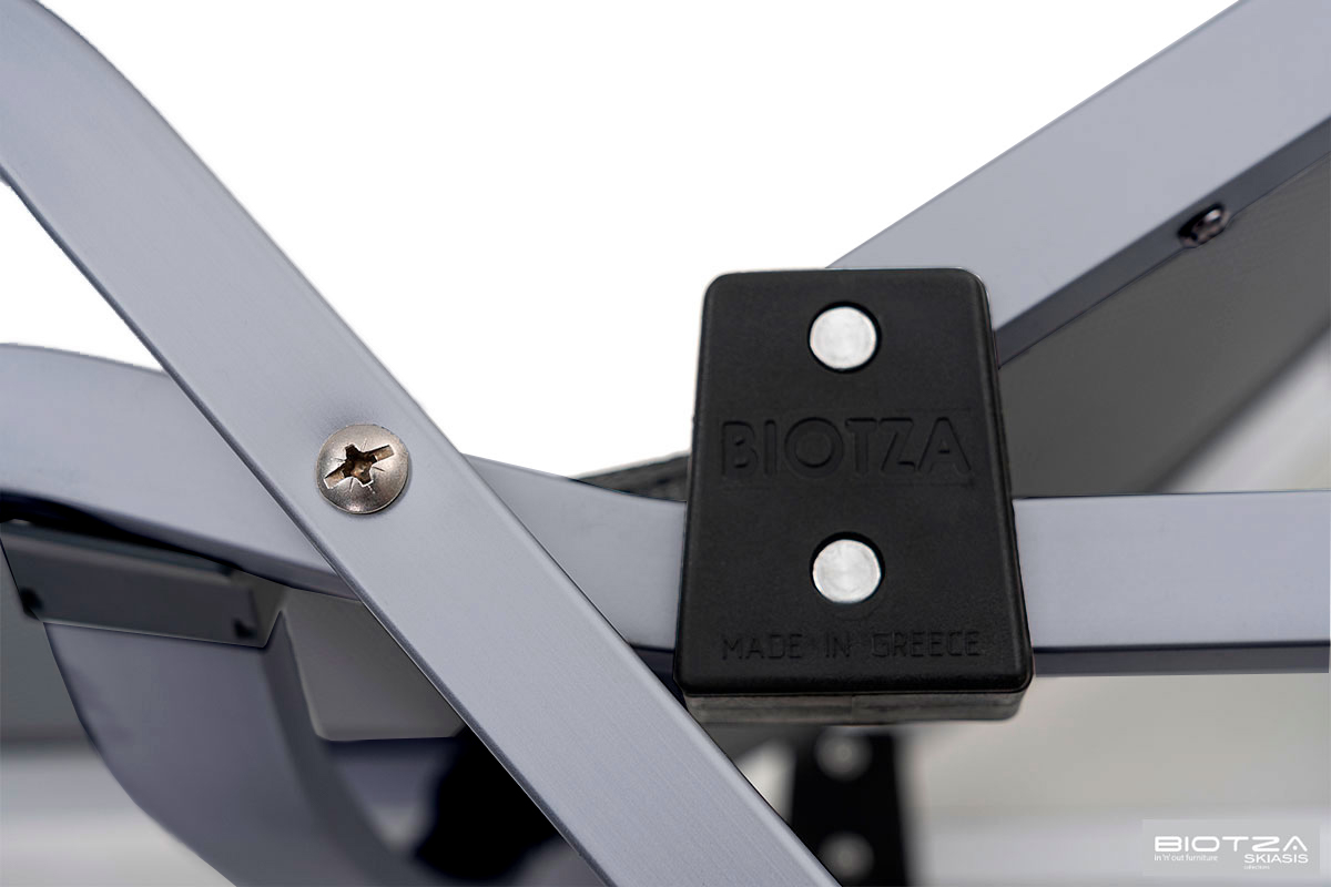 Шезлонг металлический Biotza, антрацит