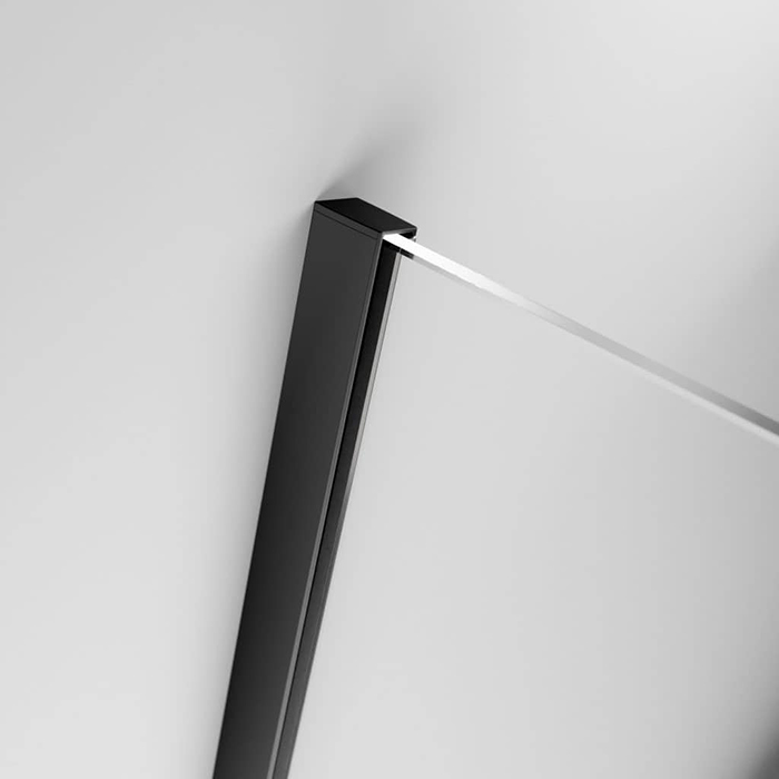 Radaway Modo New II Душевое ограждение 90см, стекло прозрачное, покрытие Easy Clean, профиль: черный