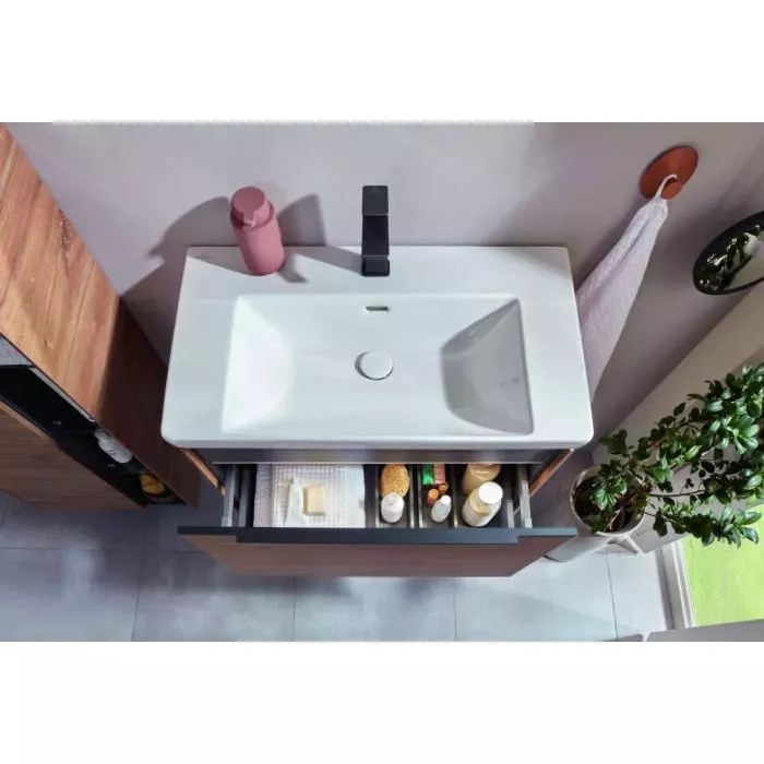 Villeroy&Boch Subway 3.0 Раковина 80х47х16.5см., 1 отв., подвесная, цвет: альпийский белый