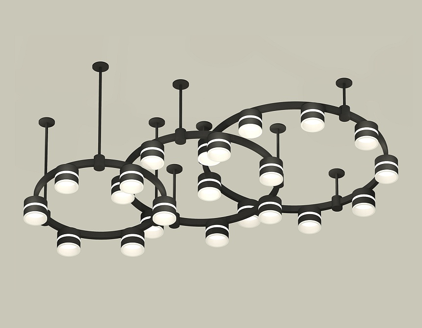 Комплект подвесного светильника Ambrella Light Techno Ring XR92222220 (A9222, A9227, C9233, C9242, C9238, C9232, N8445)