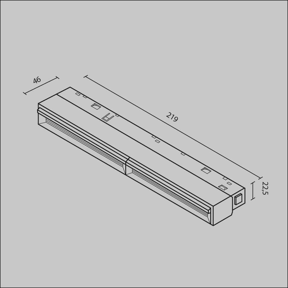 Трековый магнитный светильник Maytoni Parete TR106-4-12W-DS-W