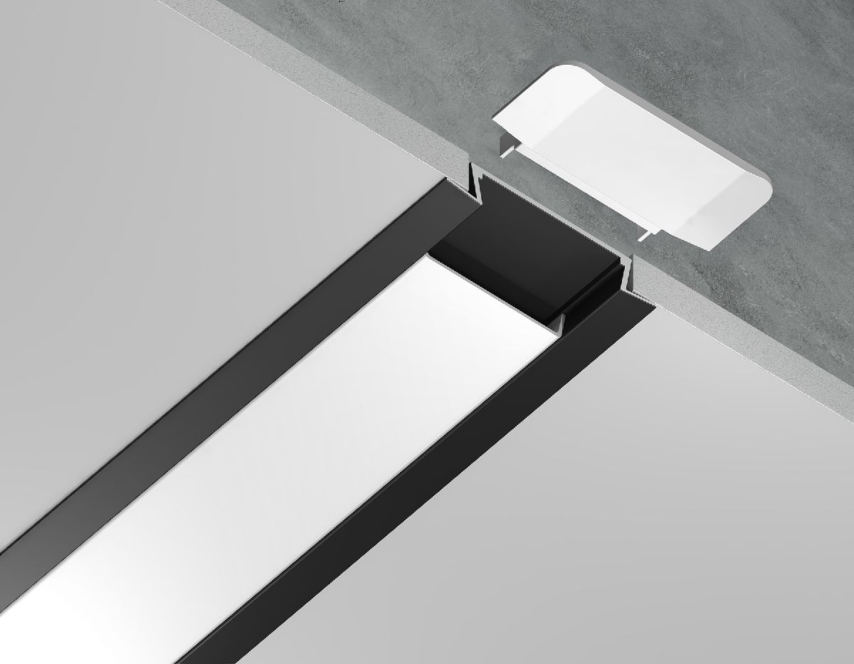 Алюминиевый встраиваемый профиль Ambrella Light Alum Profile GP1100BK