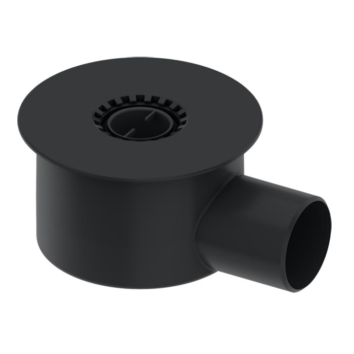 TECE drainline, сифон, 0,7 л/c, DN 50, выход вбок, высота монтажа от нижнего края сифона до верхнего края слива – 95 мм.