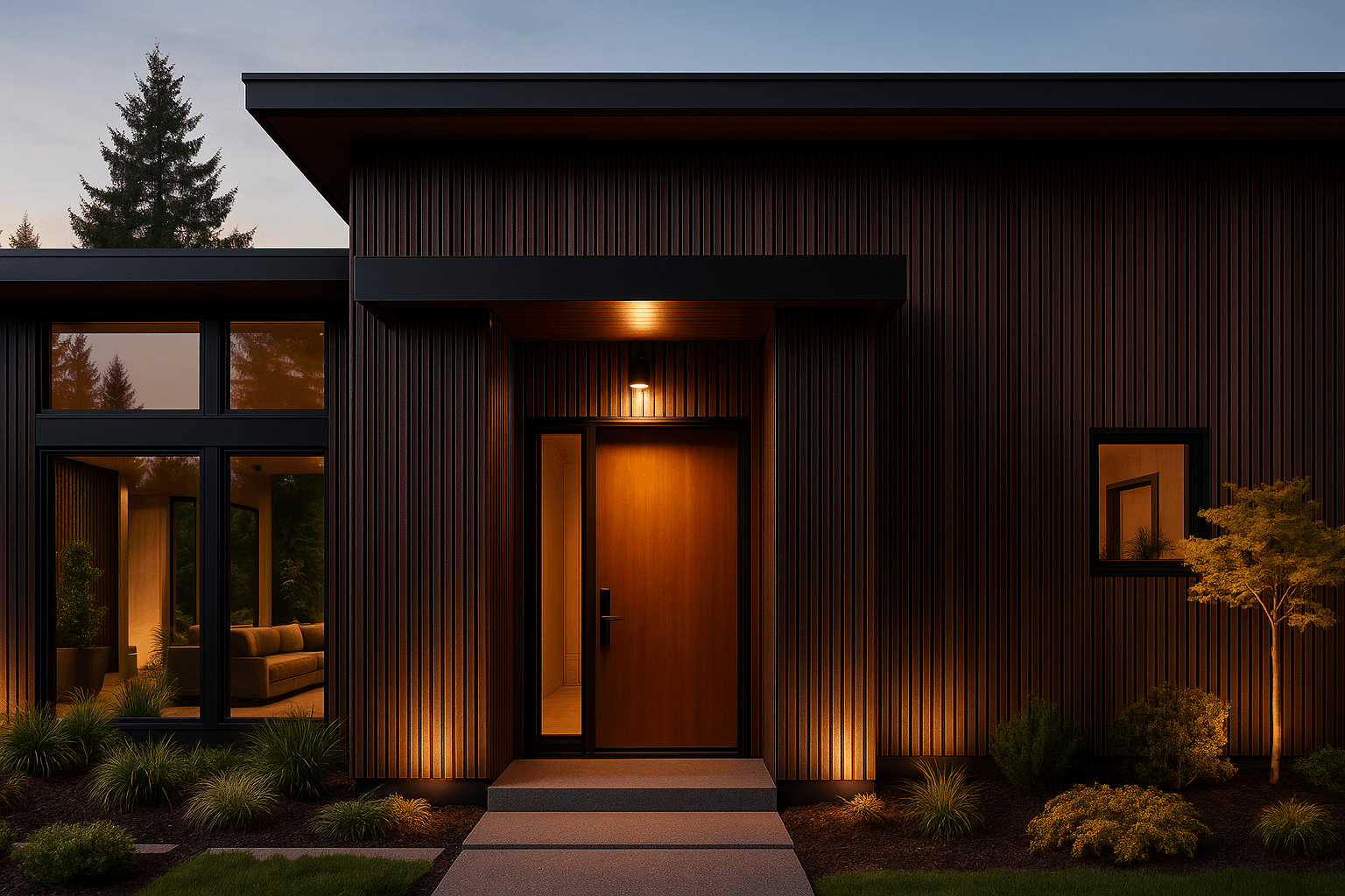 Фасадная реечная панель ДПК Holzhof Эко / Eco 219*24*3000мм, Венге
