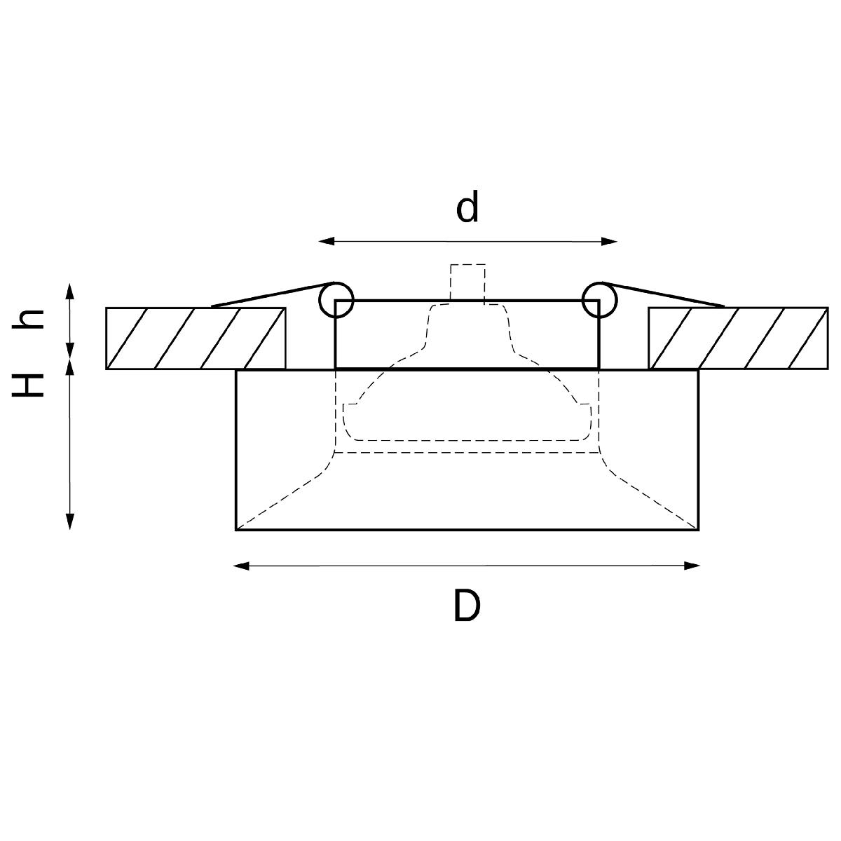 Встраиваемый светильник Lightstar Levigo L01002323 (010023+510023)