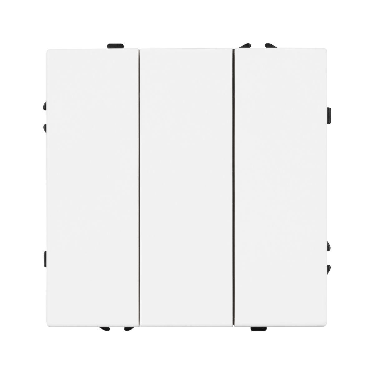 Механизм выключателя трехклавишный непроходной Arlight SWT-NOBE-MK03-SFPL-WH (230V, 10A) (Белый кварц) 061801