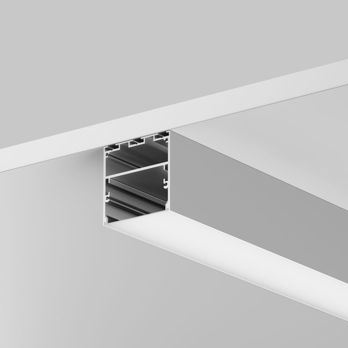 Алюминиевый профиль накладной-подвесной 50x50 Maytoni Led Strip ALM-5050T-S-3M 633007