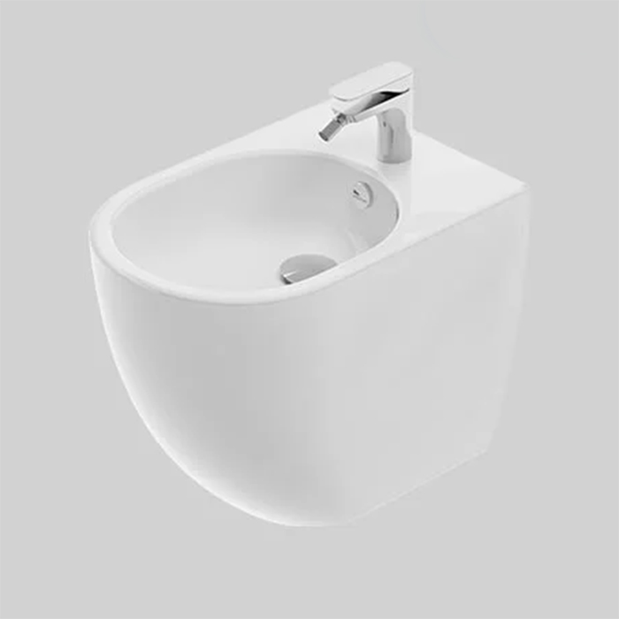 Artceram Vita Биде напольное 36х52см., 1 отв., покрытие Saniglaze, цвет: белый