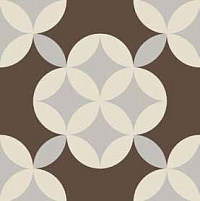 ETRURIA DESIGN VINTAGE Pattern 7: Quadrato Bicolore (Moro decoro Bianco/Perla)